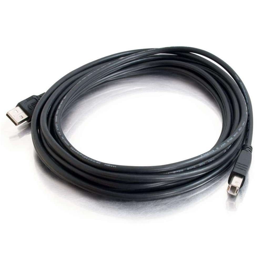Cable C2G USB 2.0 AB de 5 m, USB [M] to USB Type B [M] color negro_F2