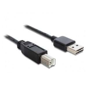 Cable Delock USB 2.0 Tipo-A macho USB 2.0 Tipo-B macho de 5,0 m negro_F1