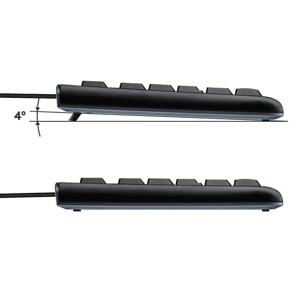 Teclado Logitech K120 USB, Negro Aleman_F2